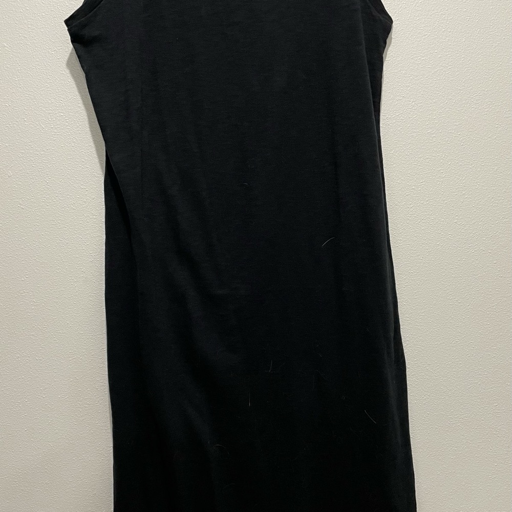Black midi dress